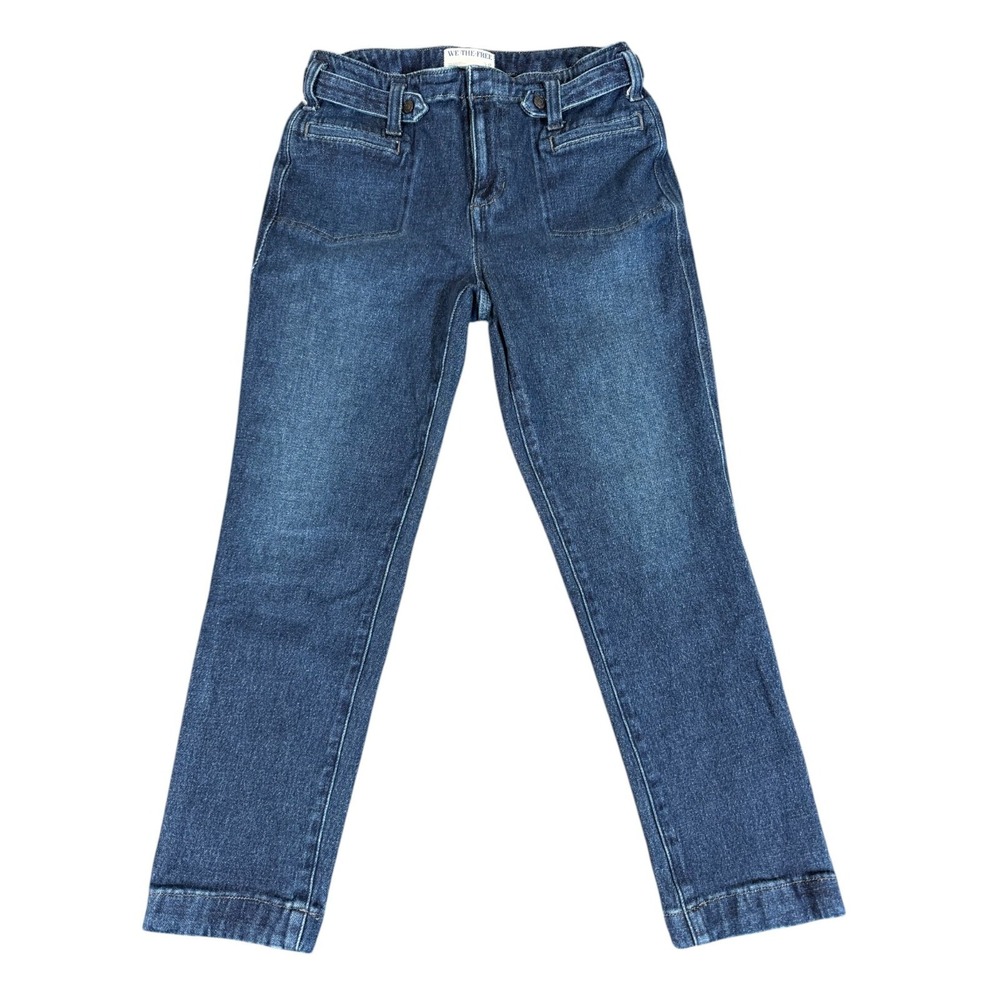 We the Free People Jeans Denim Women's Size 28‎ Medium Wash Straight Taper 28x25